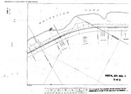 Plat Map of Great Northern Facilities at Vista, Montana, undated