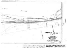 Plat Map of Spokane, Portland, and Seattle Railway Facilities at Wishram, Washington, 1931