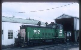 Burlington Northern 192 at Vancouver, British Columbia in 1988.