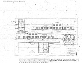 Northern Pacific Engineering Drawing, Depot at Pasco, Washington, 1940