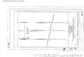 Spokane, Portland and Seattle Railway Engineering Drawing: Encroachment on Abutment, Bridge 5.7 -...