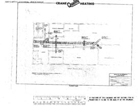 Great Northern Engineering Drawing, Yard Office at Interbay, Washington, 1959