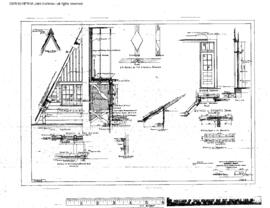 Great Northern Engineering Drawing, Depot at Summit, Montana, 1929