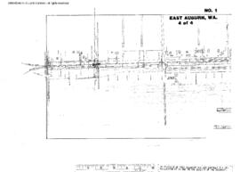 Plat Map of Northern Pacific Facilities at East Auburn, Washington, 1914
