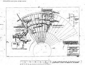 Northern Pacific Engineering Drawing, Roundhouse at Helena, Montana, 1960
