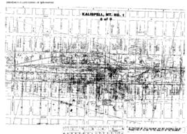 Plat Map of Great Northern Facilities at Kalispell, Montana, undated