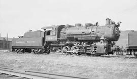 Northern Pacific steam locomotive 1190 at Livingston, Montana, in 1958.