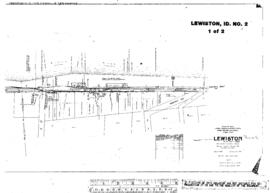 Plat Map of Canadian Pacific Facilities at Lewiston, Idaho, 1919