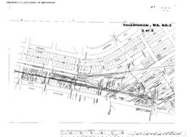 Plat Map of Northern Pacific Facilities at Bellingham, Washington, undated