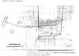 Plat Map of Union Pacific Facilities at Portland, Oregon, undated