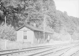 Northern Pacific station at Vader Junction, Washington, circa 1960.