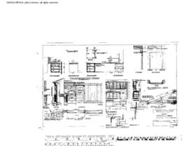 Northern Pacific Engineering Drawing, Depot at Connell, Washington, 1945