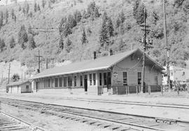 Chicago, Milwaukee, St. Paul & Pacific Railroad Company passenger station at Avery, idaho in ...