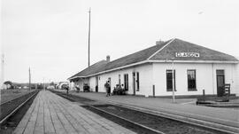 Great Northern Depot at Glasgow, Montana, 1965 or later