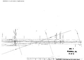 Plat Map of Great Northern Facilities at Elmira, Idaho, 1966