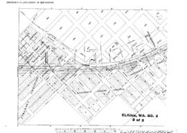 Plat Map of Great Northern Facilities at Blaine, Washington, undated