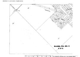Plat Map of Great Northern Facilities at Blaine, Washington, 1919
