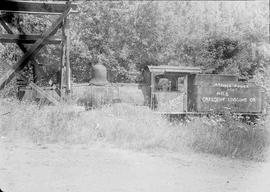 Crescent Logging Company Steam Locomotive at Clallam County, Washington, circa 1950.