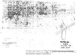 Plat Map of Union Pacific Facilities at Milton, Oregon, 1945