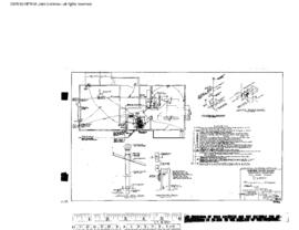 Northern Pacific Engineering Drawing, Depot at Pendleton, Oregon, 1959