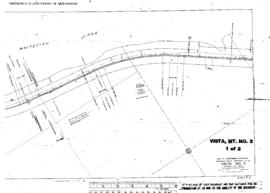 Plat Map of Great Northern Facilities at Vista, Montana, 1929
