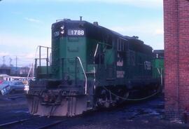 Burlington Northern 1788 at Spokane, Washington in 1978.