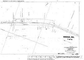 Plat Map of Great Northern Facilities at Sokulk, Washington, 1927