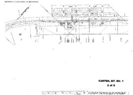 Plat Map of Great Northern Facilities at Carter, Montana, 1965