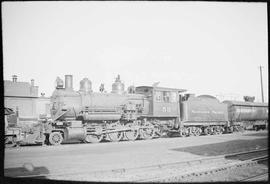 Northern Pacific steam locomotive 53 at South Tacoma, Washington, in 1936.