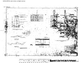 Northern Pacific Engineering Drawing, Tie Treating Plant at Paradise, Montana, 1982