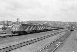 Canadian National Railway Company passenger train at Vancouver, British Columbia in May 1964.