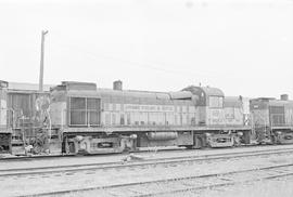 Burlington Northern diesel locomotive 4063 at Tacoma, Washington in 1974.