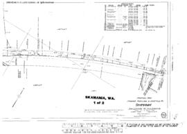 Plat Map of Spokane, Portland, and Seattle Railway Facilities at Skamania, Washington, 1915