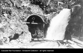 West portal of the Milwaukee Road tunnel at Rockdale, Washington, undated.