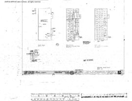 Great Northern Engineering Drawing, Yard Office at Interbay, Washington, 1967