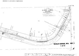 Plat Map of Northern Pacific Facilities at Eagle Gorge, Washington, 1902