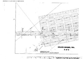 Plat Map of Northern Pacific Facilities at Grand Mound, Washington, 1915