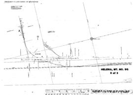 Plat Map of Great Northern Facilities at Helena, Montana, 1960