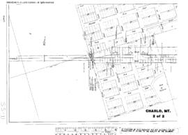 Plat Map of Northern Pacific Facilities at Charlo, Montana, 1924