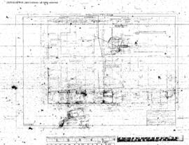 Great Northern Engineering Drawing, Truck Garage at Great Falls, Montana, 1973