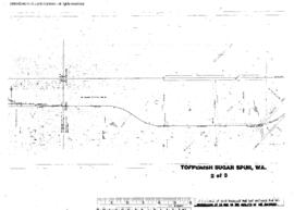 Plat Map of Northern Pacific Facilities at Toppenish, Washington, 1955