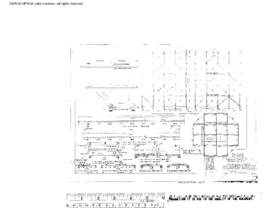 Northern Pacific Engineering Drawing, Water Station at Paradise, Montana, 1944