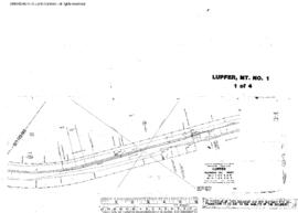 Plat Map of Great Northern Facilities at Lupfer, Montana, 1945