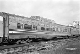 Chicago, Burlington and Quincy Railroad  passenger car Silver Wave at Tacoma, Washington, on Febr...