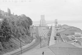 Burlington Northern Half Moon yard at Tacoma, Washington, in 1975.