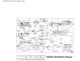 Northern Pacific Engineering Drawing, Store House at Parkwater, Washington, 1950