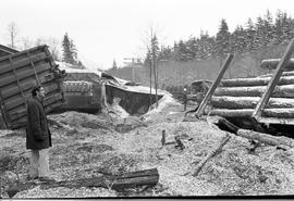 Burlington Northern accident at Index, Washington in 1975.