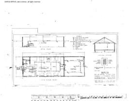 Great Northern Engineering Drawing, Garage and Storage Building at Monroe, Washington, 1961