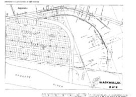 Plat Map of Northern Pacific Facilities at Blackwell, Idaho, 1917