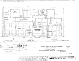 Spokane, Portland, and Seattle Railway Engineering Drawing, Yard Office at Willbridge, Oregon, 1953